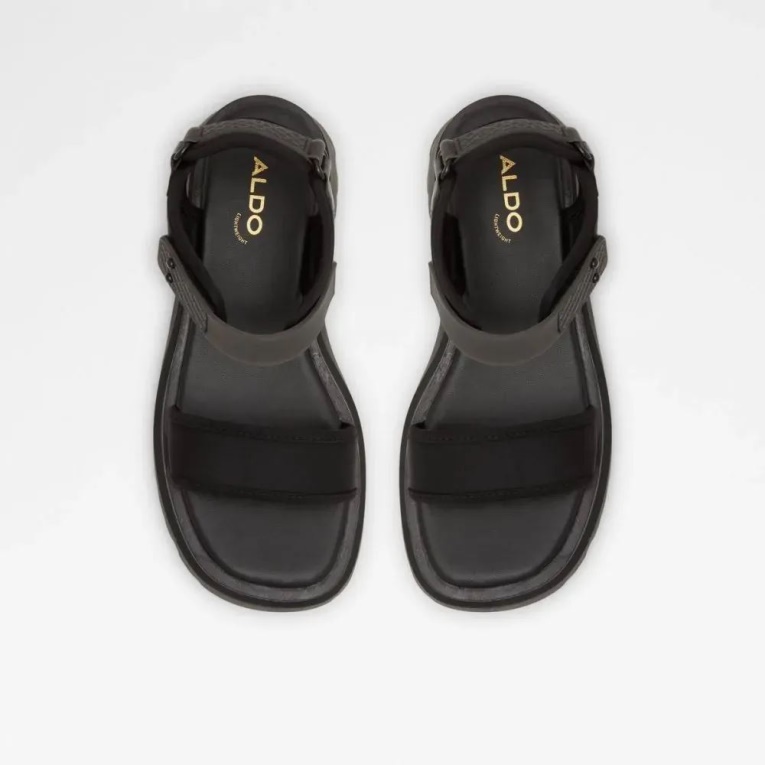 Cendrix Mujer Lug Suela Sandalia Moda Aldo Negro