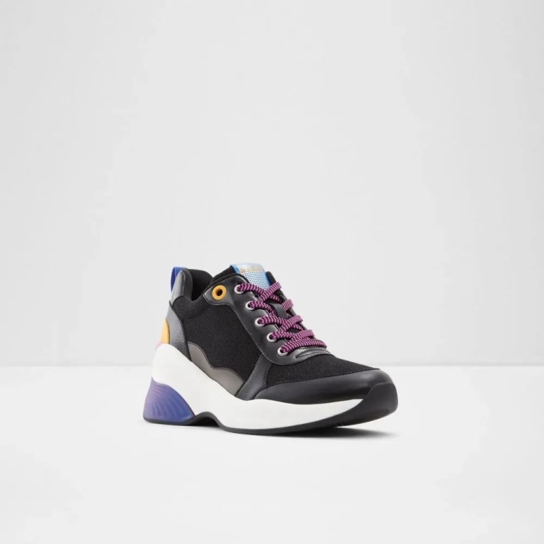 Otro-negro Cerina Zapatillas Deportivas Con Cuña Y Cordones Para Mujer Moda Aldo