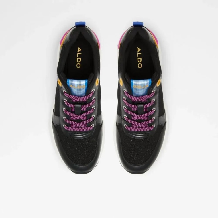 Otro-negro Cerina Zapatillas Deportivas Con Cuña Y Cordones Para Mujer Moda Aldo