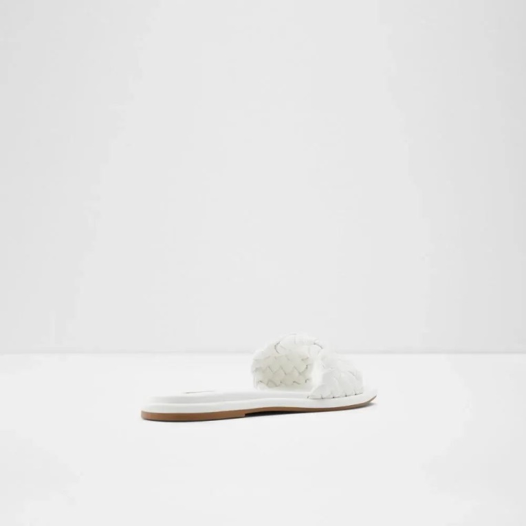 Chicago Sandalias Planas Sin Cordones De Mujer Aldo Fashion Blanco