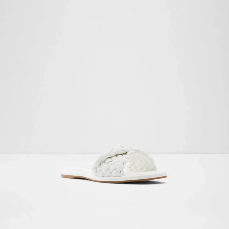 Chicago Sandalias Planas Sin Cordones De Mujer Aldo Fashion Blanco