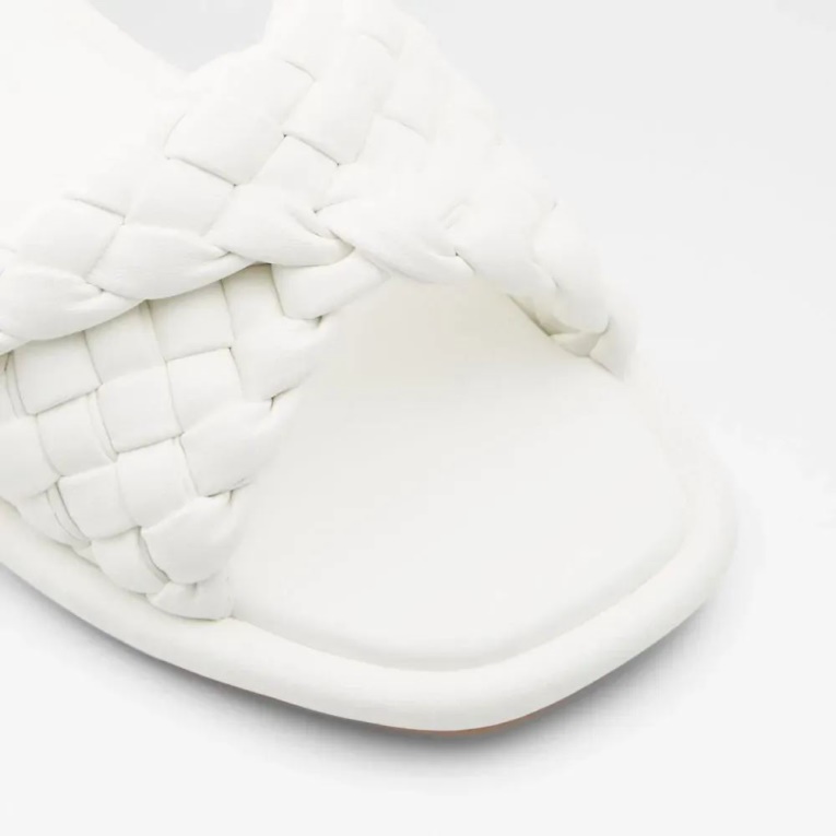 Chicago Sandalias Planas Sin Cordones De Mujer Aldo Fashion Blanco