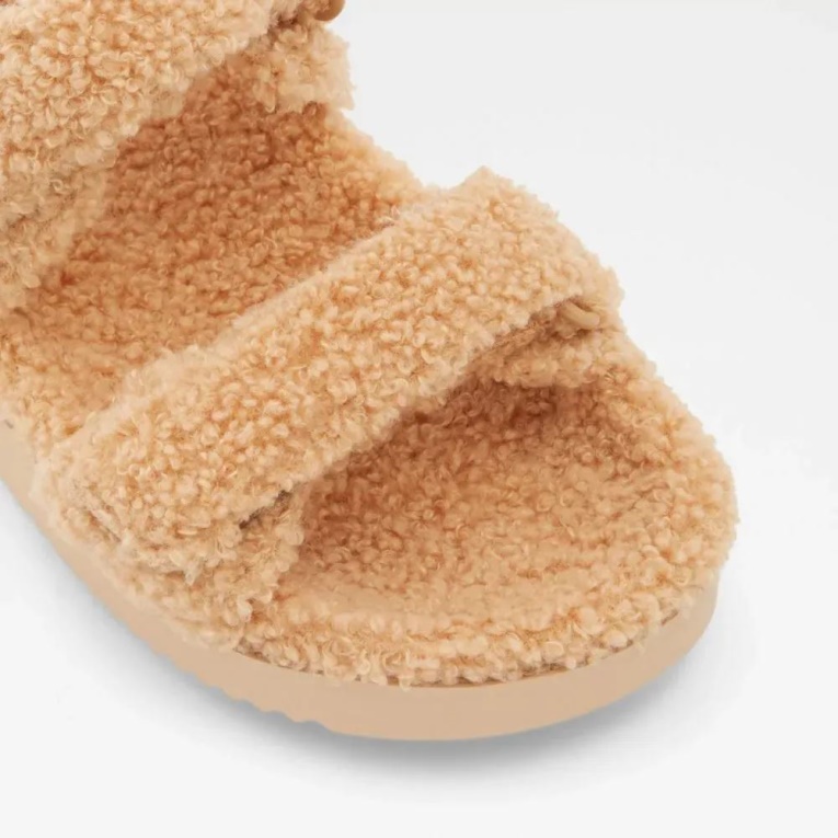 Sandalia Plana De Dos Piezas De Mujer Cloud De Aldo Beige