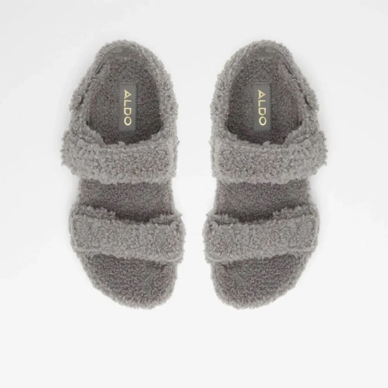 Sandalia Plana De Dos Piezas Para Mujer Nube Gris De Moda Aldo