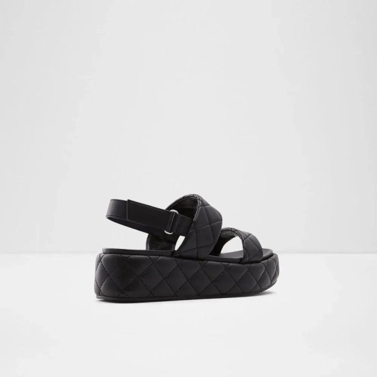 Negro - Sandalias De Dos Piezas Con Plataforma Plana De Mujer Aldo Fashion Cossette