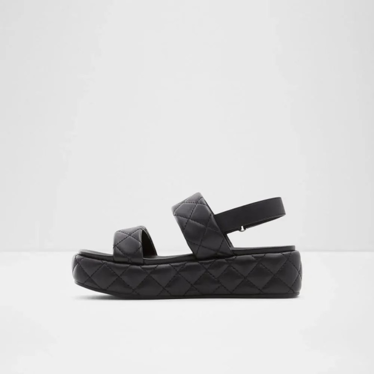 Negro - Sandalias De Dos Piezas Con Plataforma Plana De Mujer Aldo Fashion Cossette