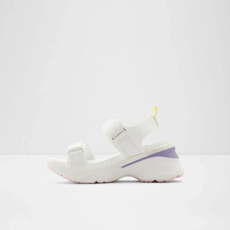 Sandalias Con Cuña De Dos Piezas Colbie Para Mujer Moda Blanco Aldo