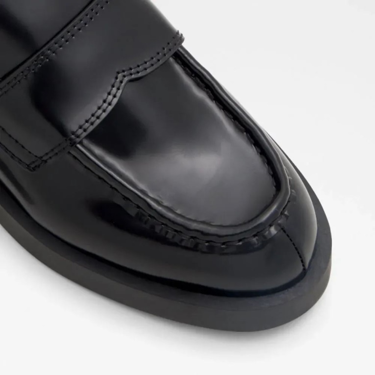 Mule De Tacón Abierto Con Suela Dentada De Mujer Aldo Confusum Negro De Moda