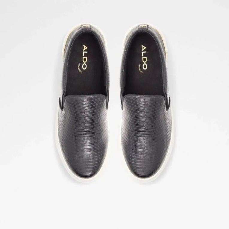 Zapatillas Bajas De Mujer Aldo Crendann De Moda Negro