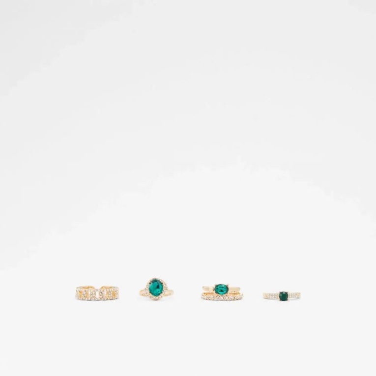 Crohatlan Accesorios Mujer Anillo Aldo Fashion Verde Oscuro