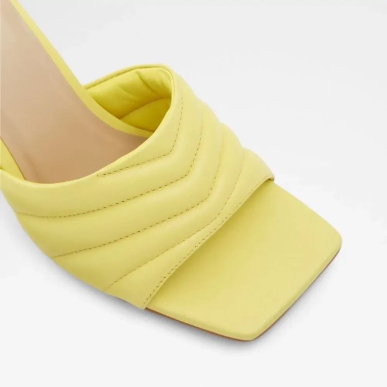 Sandalia De Tacón Medio Para Mujer Daniellita Verde Brillante De Moda Aldo