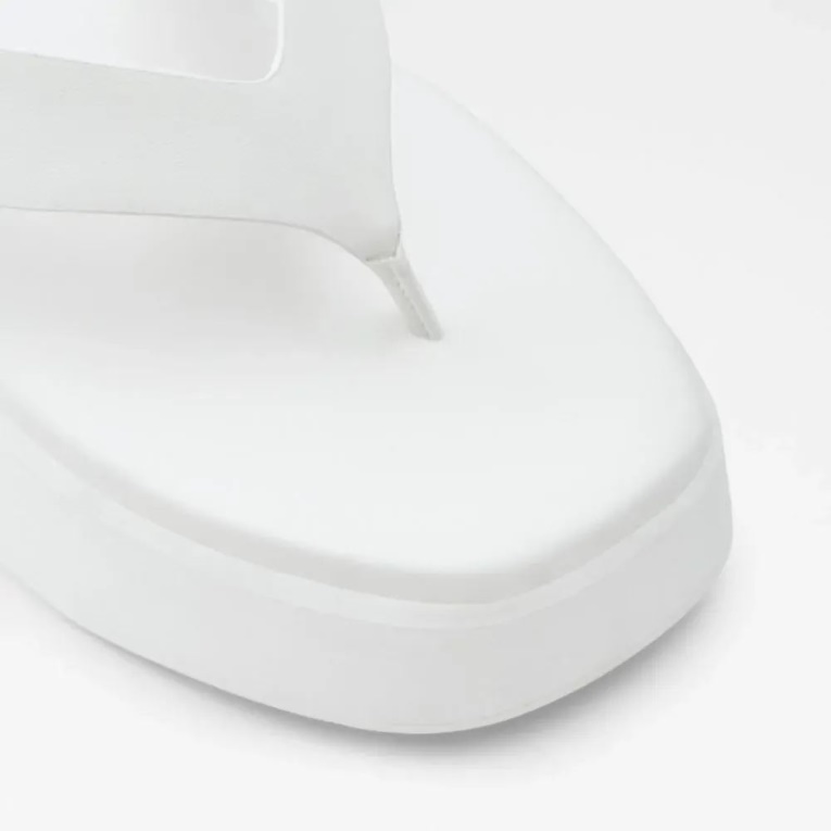 Delphy Sandalia De Dedo Con Plataforma Plana Para Mujer Aldo Fashion Otro-Blanco