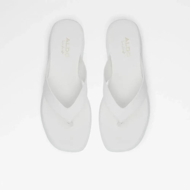 Delphy Sandalia De Dedo Con Plataforma Plana Para Mujer Aldo Fashion Otro-Blanco