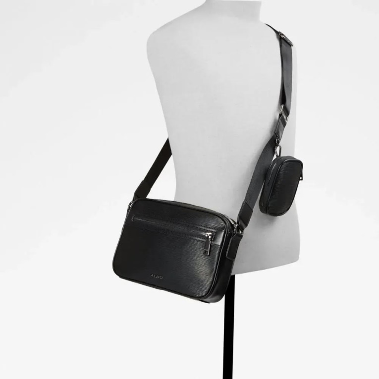 Aldo Otro-negro Moda Dolnoto Bolsa De Hombre Bandolera