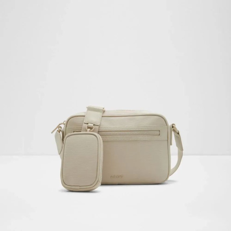 Bolso De Hombre Aldo Beige Dolnoto De Moda Bandolera
