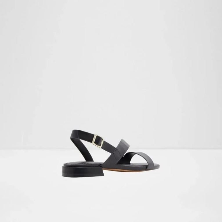 Sandalia De Tacón De Dos Piezas Para Mujer Edardoni Negro De Moda Aldo