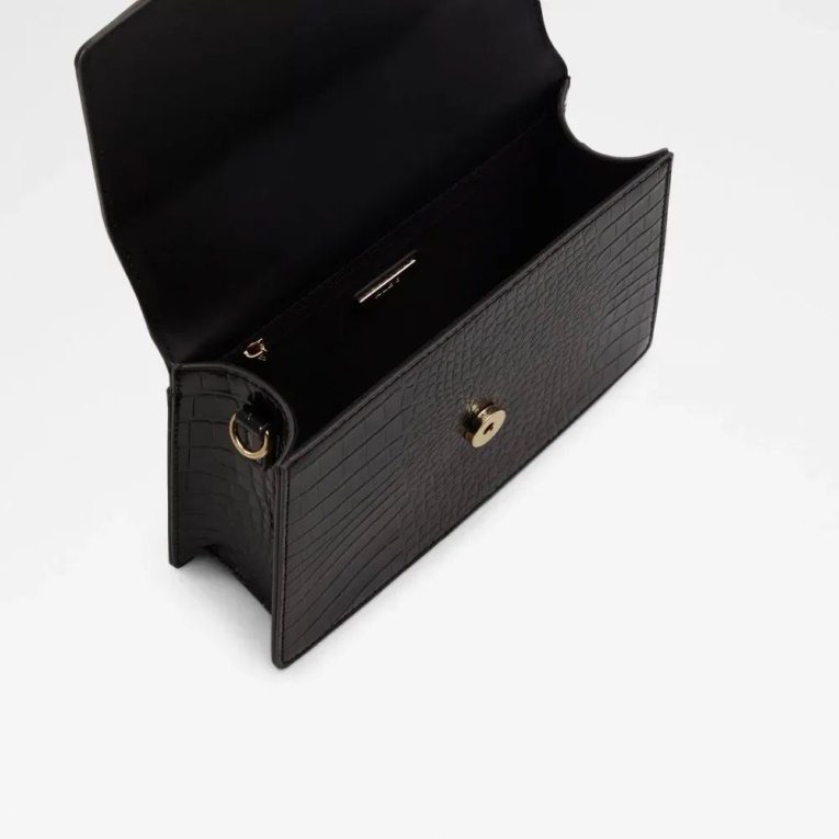 Bolso De Mano De Mujer Enondario Negro Con Asa Superior Aldo Fashion