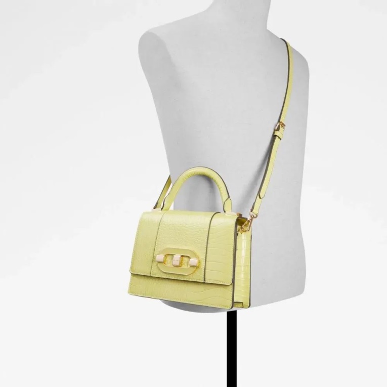 Enondario Mujer Bolso De Mano Asa Superior Moda Amarillo Claro Aldo