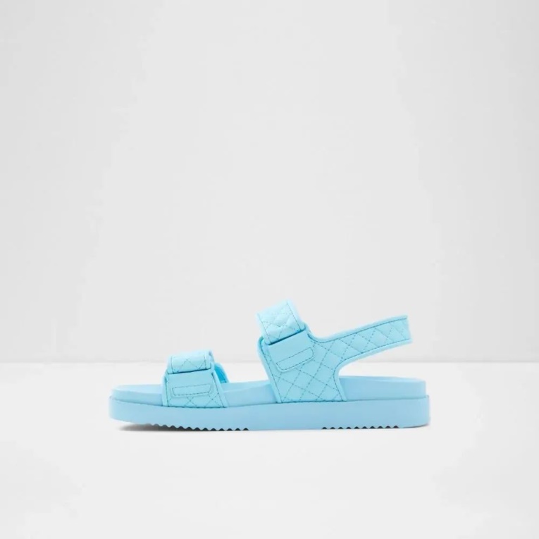 Sandalias Con Plataforma Plana De Mujer Eowiliwia Azul Brillante Moda Aldo