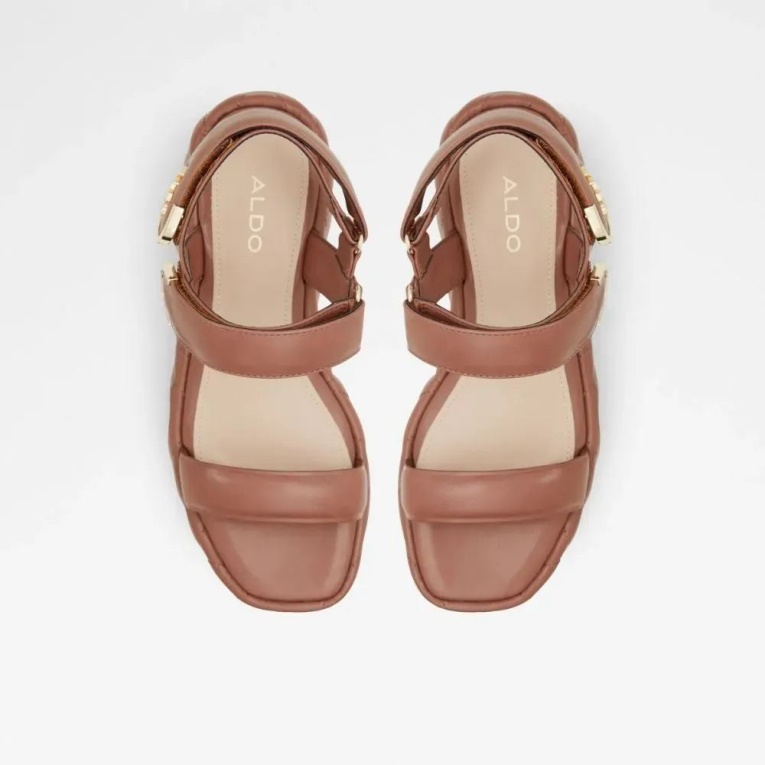 Aldo Eroellan - Sandalias De Mujer Con Cuña Plana, Color óxido