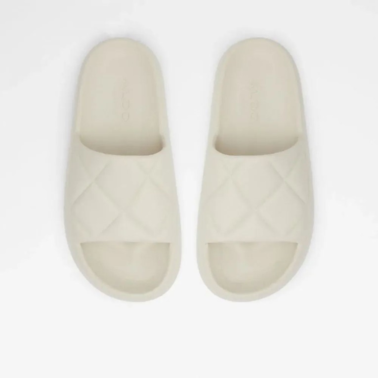 Aldo Fashion - Sandalias Planas De Mujer Con Chanclas Planas Ereras Blancas
