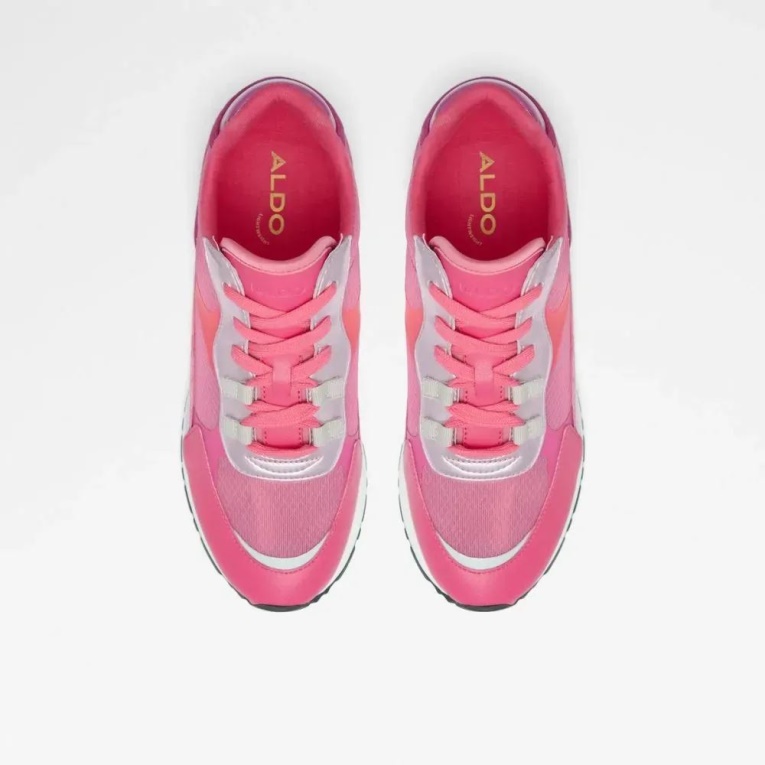 Zapatilla Con Cordones De Mujer Rosa Fashion Esclub De Aldo