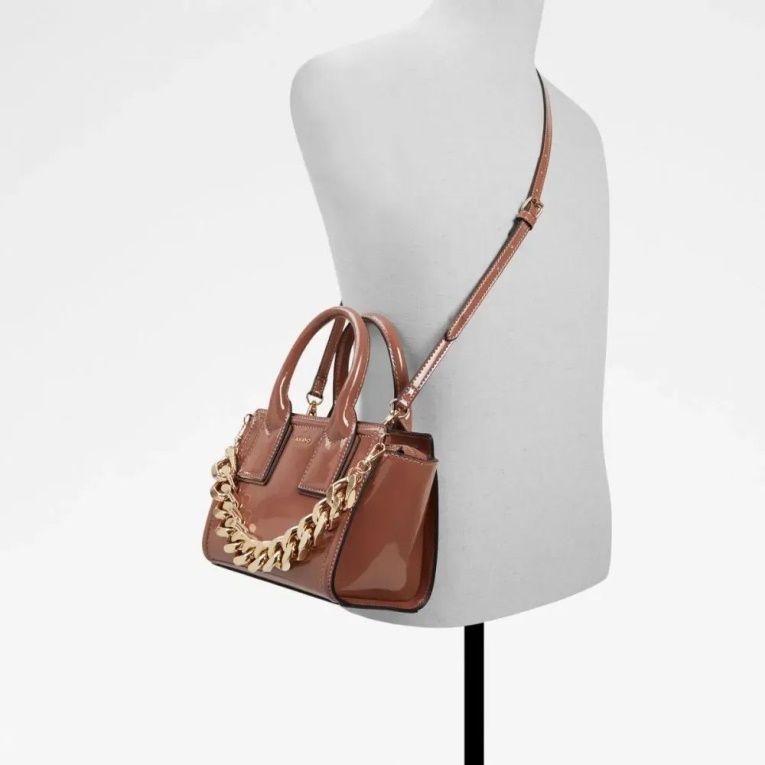Bolso De Mano De Mujer Aldo Fashion Faby Beige Oscuro