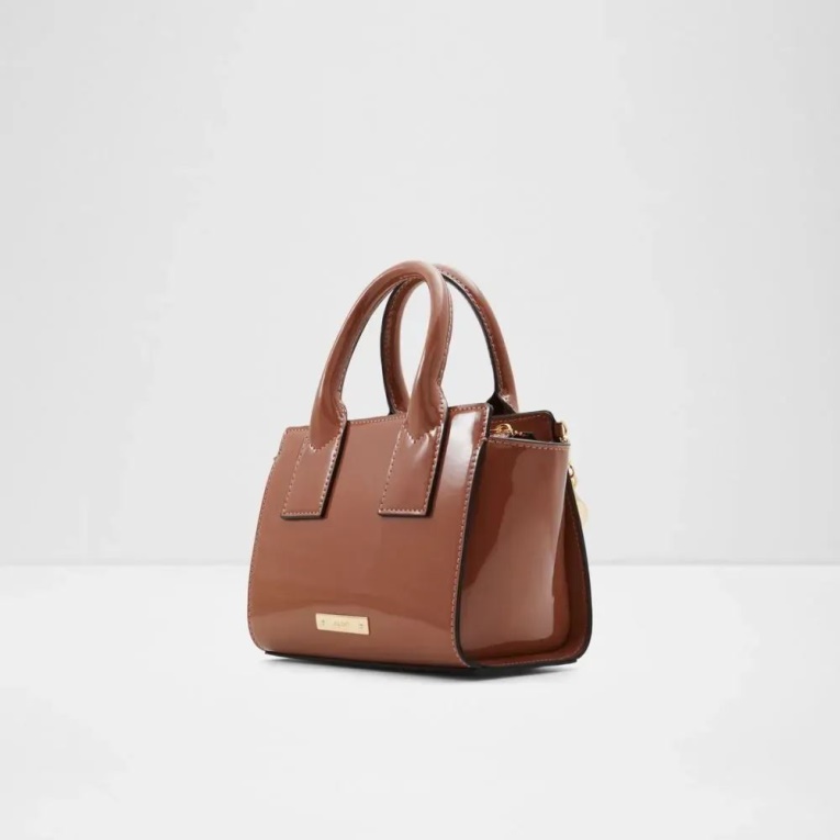 Faby Bolso De Mujer Bolso Satchel Moda Aldo Beige Oscuro