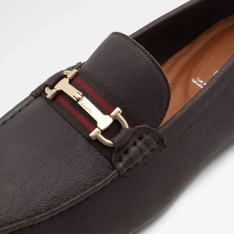 Zapato De Conducción De Hombre Aldo Fangio De Moda Marrón Oscuro