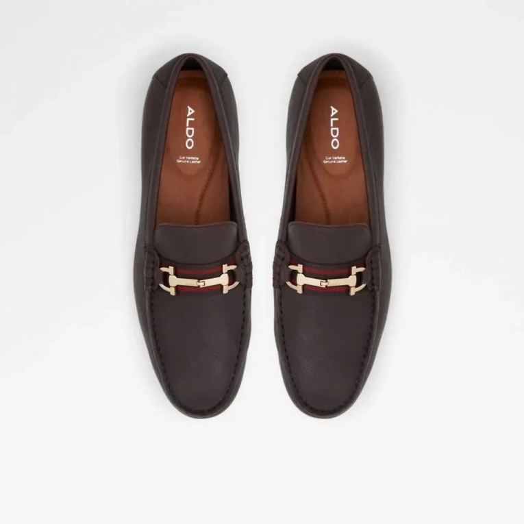 Zapato De Conducción De Hombre Aldo Fangio De Moda Marrón Oscuro