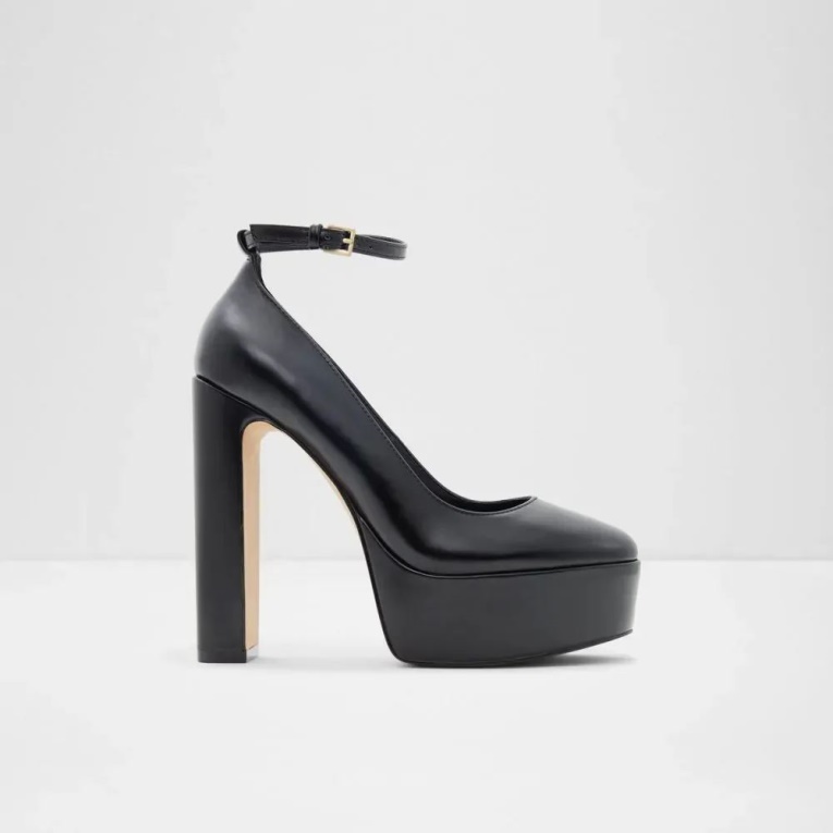 Zapatos De Tacón Con Plataforma De Mujer En Negro Fonda De Aldo Fashion