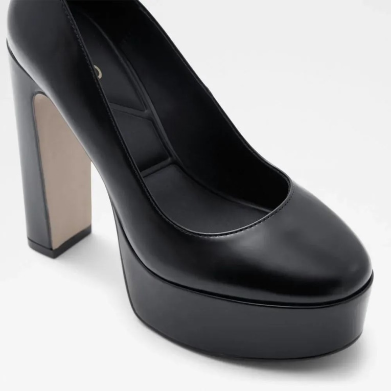 Zapatos De Tacón Con Plataforma De Mujer En Negro Fonda De Aldo Fashion
