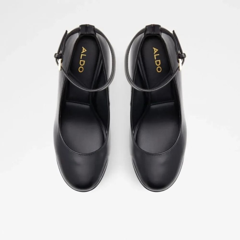 Zapatos De Tacón Con Plataforma De Mujer En Negro Fonda De Aldo Fashion