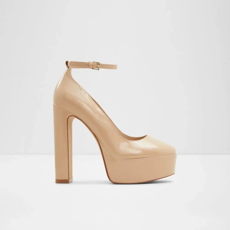 Fonda Zapato De Tacón De Mujer Con Correa En El Tobillo Moda Hueso Aldo