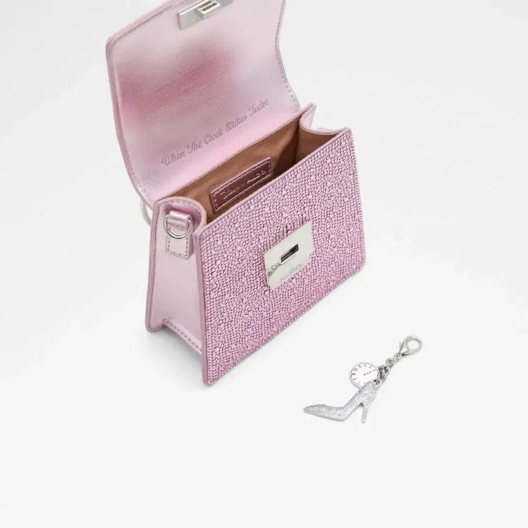 Bolso De Mujer Rosa Claro Moda Aldo Frerissi Asa Superior