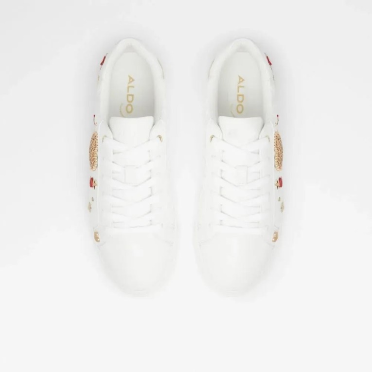 Zapatillas Bajas De Mujer Aldo White Gi De Moda