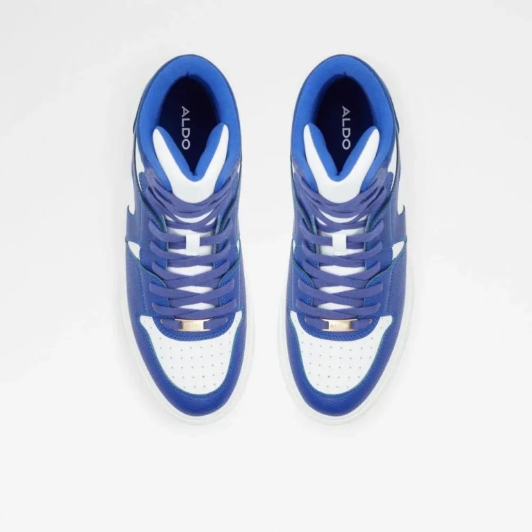 Zapatillas Altas De Hombre Goliath De Moda En Azul Medio De Aldo