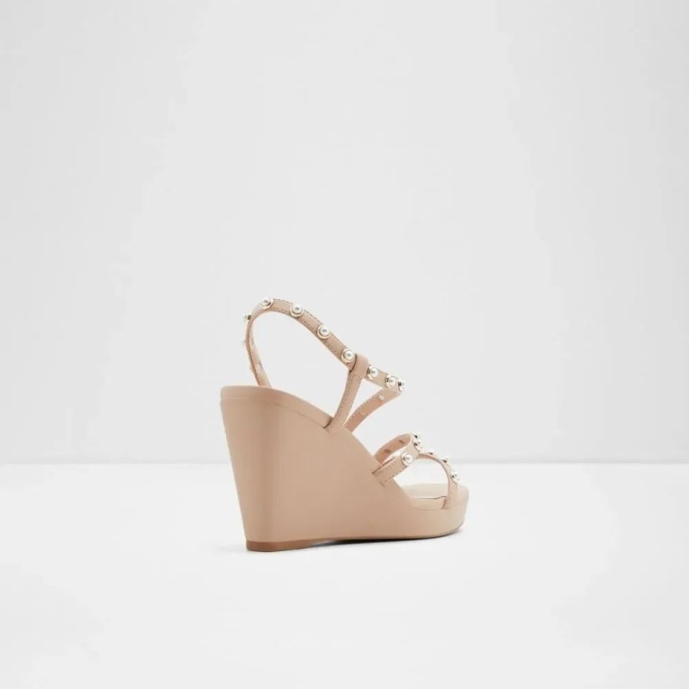 Aldo Fashion Bone Grandede - Sandalias De Mujer Con Tira Trasera Y Cuña Aldo Fashion