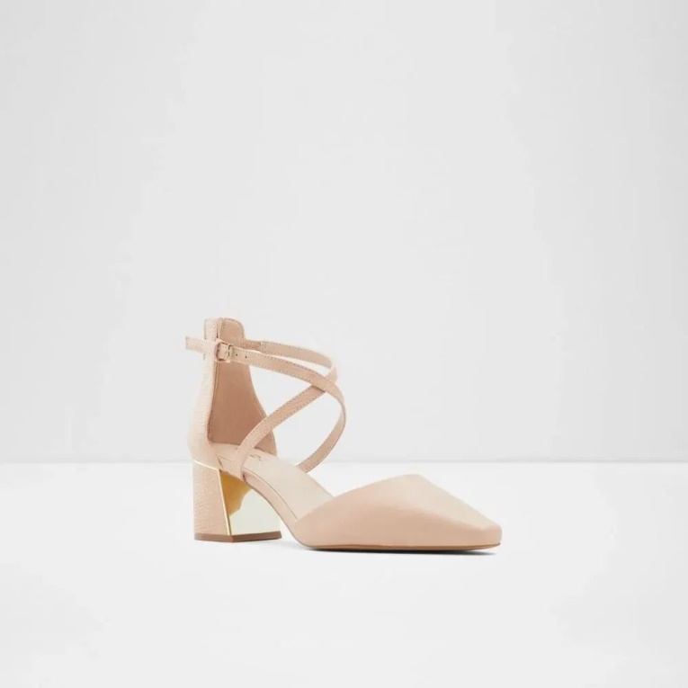 Bone Aldo Fashion Grarwen - Zapato De Tacón Con Correa En El Tobillo Para Mujer