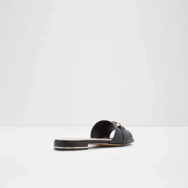 Sandalias Planas De Mujer Aldo Hayhar Negro Moda