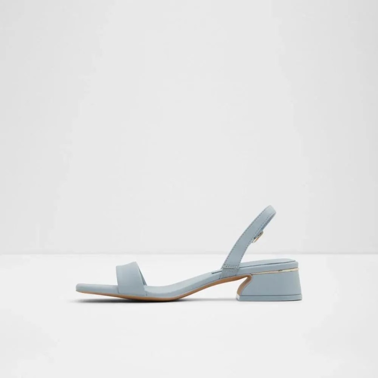 Sandalias De Tacón Con Tira Trasera De Mujer Aldo Fashion Halenia Azul Claro