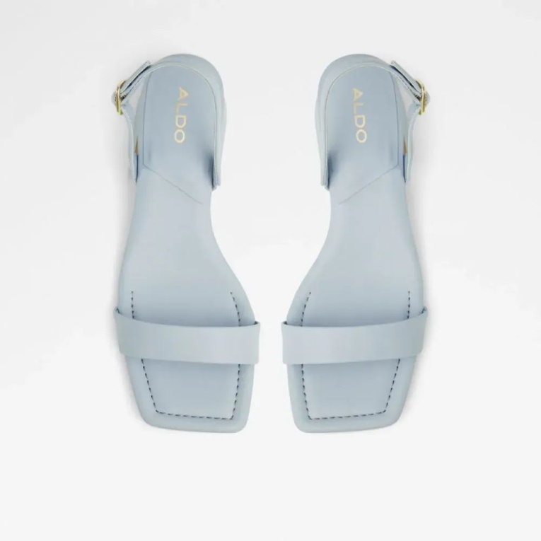 Sandalias De Tacón Con Tira Trasera De Mujer Aldo Fashion Halenia Azul Claro