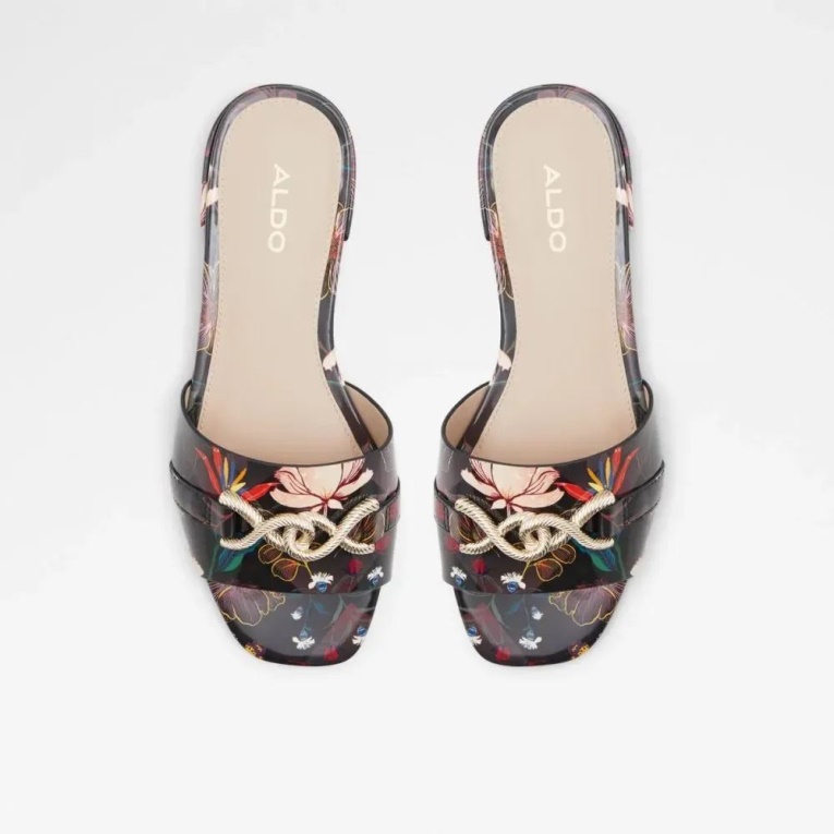 Otro Negro Hayhar Sandalias Planas De Mujer Moda Aldo