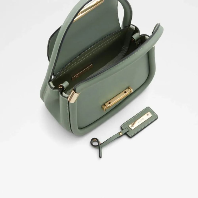 Bolso De Mano De Mujer Aldo Fashion Heradien Verde Claro Con Asa Superior