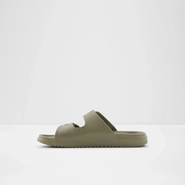 Sandalias Planas Casuales Para Hombre De Color Caqui Hideo Aldo