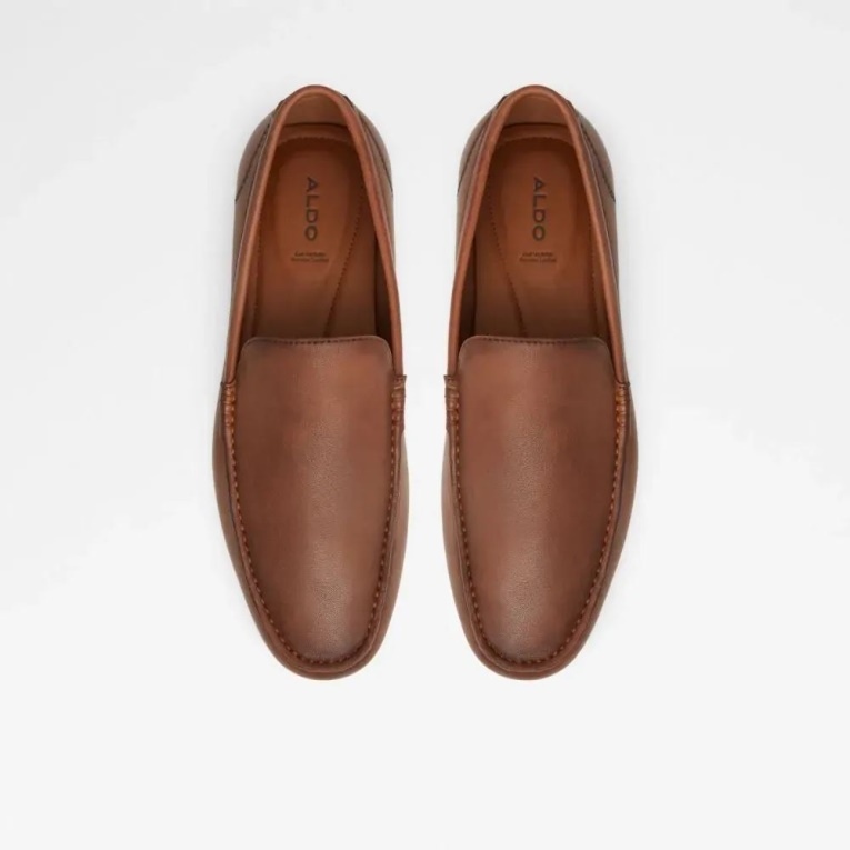 Mocasín Plano Para Hombre Hutson Slip On Fashion Cognac Aldo