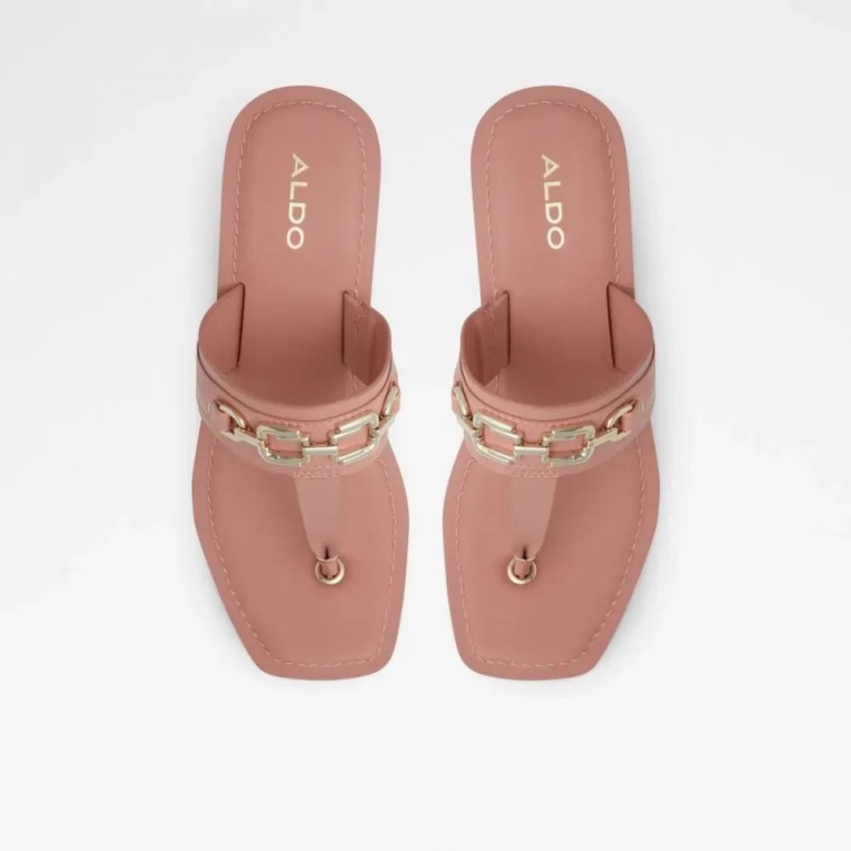 Sandalia De Playa De Mujer Con Tira En T Ibaraki De Aldo Fashion Rosa Oscuro