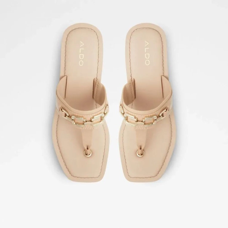 Sandalia Con Tira En T Y Cuña Para Mujer De Aldo Bone Ibaraki