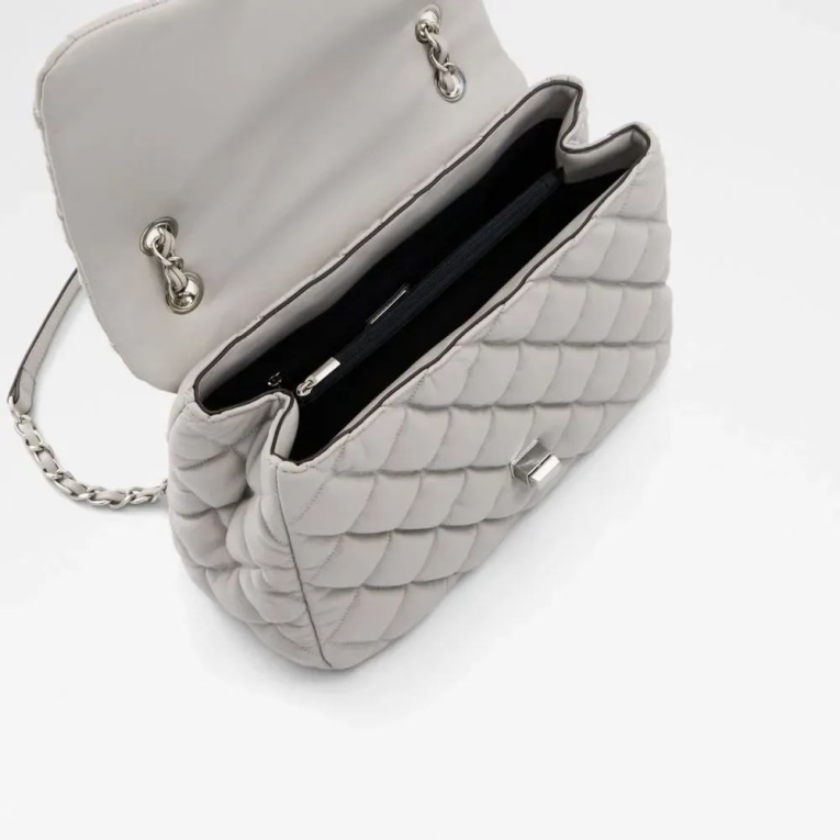 Bolso De Mano De Mujer Aldo Fashion Gris Claro Ilsa