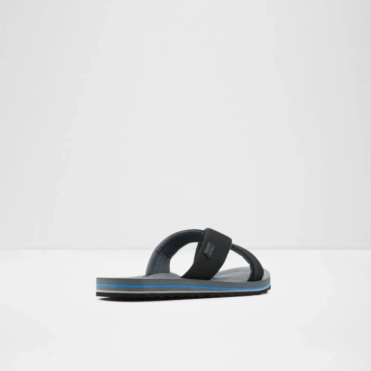 Sandalias Planas Para Hombre De Aldo Other-Black Fashion InderPaul